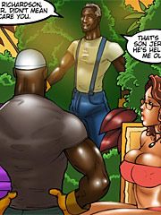 The wife and the black gardeners - Mark was mowing my lawn last week by kaos comics