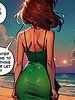 New Year's celebration on the beach was bound to be unforgettable - Jerk Off on My Day Off, Happy nymphet year by welcomix (tufos)