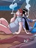 Just gotta make a break for it before they come out of their postnut haze - Red Angel 9 by jab comix