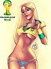 Pin up: World cup Brasil by black n white comics