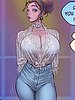 A voluptuous figure showcased in a seductive, tight blouse - Mania by Melkor Mancin
