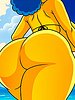 I'm already going to take off the top of my bikini - The Simptoons, Burying it deep in the sand by welcomix (tufos)