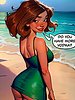 New Year's celebration on the beach was bound to be unforgettable - Jerk Off on My Day Off, Happy nymphet year by welcomix (tufos)