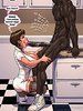 Nurse sloppy by The Pit by john persons interracial and taboo art