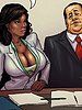 The mayor - she took my entire cock down her chocolate throat