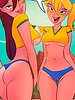 The girls are in the bedroom getting dressed up to cheer for Brazil - The Naughty Home - Naughtiness in the World Cup by welcomix (tufos)